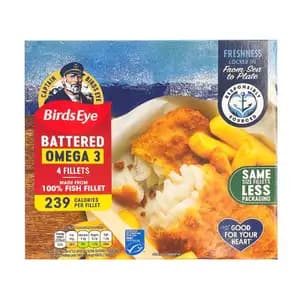 Battered Omega 3 Fish Fillets - BirdsEye