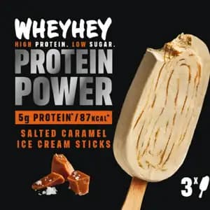 Salted Caramel Ice Cream Sticks - Wheywhey