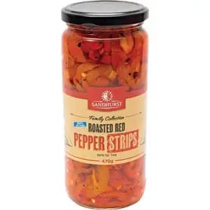 Roasted Red Pepper Strips - Sandhurst