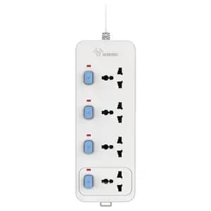 Multi-function Power 5m 4 Sockets 4 Switches 2500W - Gongniu