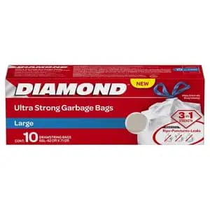 Ultra Strong Garbage Bags Large - Diamond