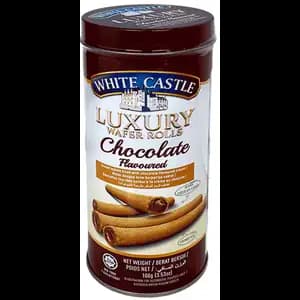 Luxury Cream Wafers Rolls Chocolate - White Castle
