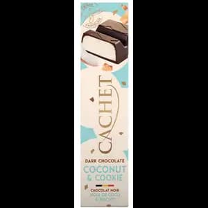 Dark Chocolate Coconut & Cookie Bar - Cachet