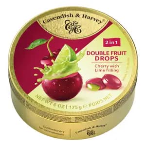 Double Fruits Cherry with Lime filling Drops - Cavendish & Harvey