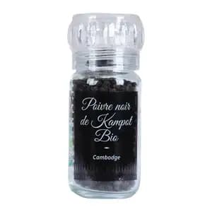 Organic Black Kampot Pepper PGI in Mill - Khla
