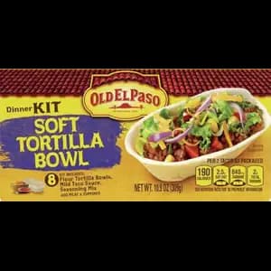 Dinner Kit Soft Tortilla Bowl - Old El Paso