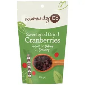 Sweetened Dried Cranberries - CommunityCo