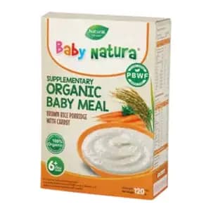 Organic Baby Meal Brown Rice Porridge with Carrot - Baby Natura