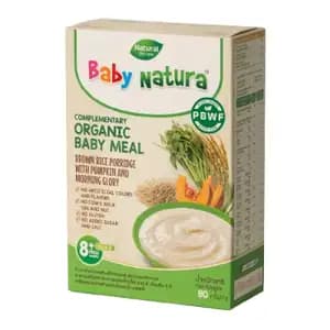 Organic Baby Meal Brown Rice Porridge with Pumpkin & Morning Glory - Baby Natura