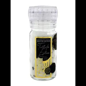White Sicily Salt with Summer Truffle in Grinder - Giuliano Tartufi