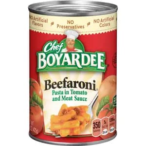 Beefaroni Pasta in Tomato and Meat Sauce - Chef Boyardee