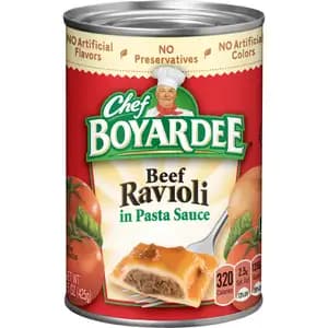 Beef Ravioli in Pasta Sauce - Chef Boyardee