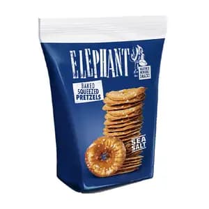 Baked Squeezed Pretzels Sea Salt - Elephant Pretzels