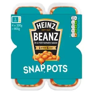 Beanz in Rich Tomato Sauce Snap Pots - Heinz