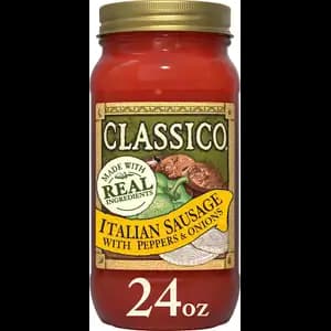 Italian Sausage with Peppers & Onion Pasta Sauce - Classico