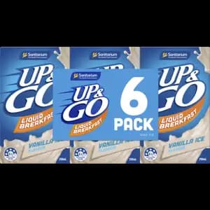 Up & Go Liquid Breakfast Vanilla Ice Flavour - Sanitarium