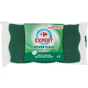 Power Clean Muti-Usages Sponge x3 - Carrefour