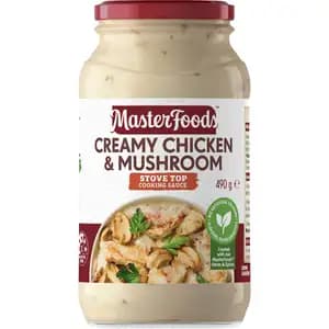 Creamy Chicken & Mashroom Stove Top Cooking Sauce - MasterFoods