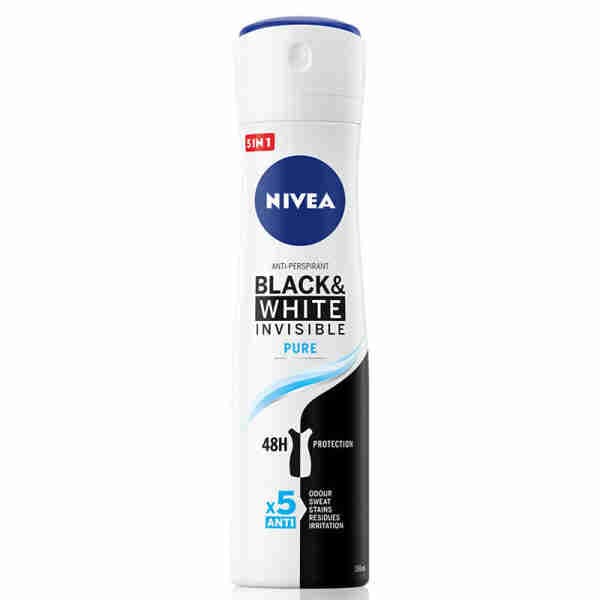 Black & White Invisible Deodorant Spray 48H