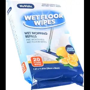 Wet Floor Wipes Lemon Scent  - NuValu