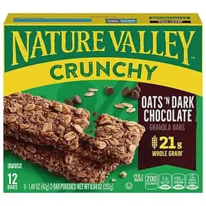Crunchy Oats and Dark Chocolate Granola Bars - Nature Valley