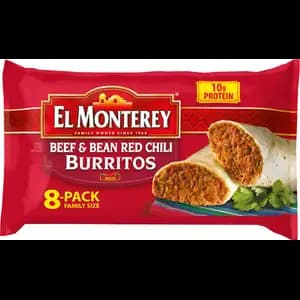 Beef & Bean Red Chili Burritos  - El Monterey