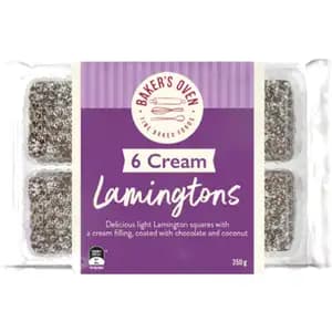 Lamington with Cream & Sparkle Coconut - Baker's Oven