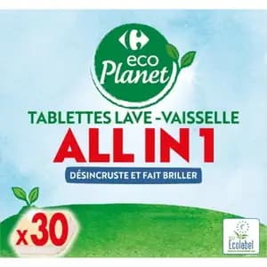 Eco Planet All in One Dishwash Tablets  - Carrefour