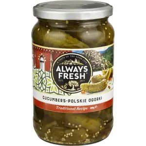 Traditional Recipe Polskie Cucumbers - Always Fresh