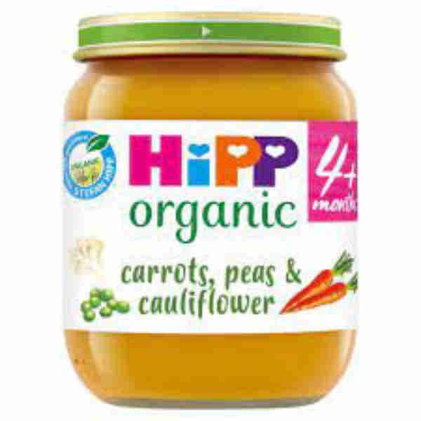 Organic Carrots, Peas & Cauliflower 4m+ - Hipp