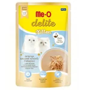 Delite Kitten Tuna Mousse with Goat Milk Topping Katsuobushi Pouch - Me-O