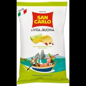 Potato Chips Lime & Pink Pepper Flavour - San Carlo