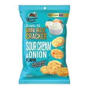Mini Rice Cracker Sour Cream & Onion - Younger Farm