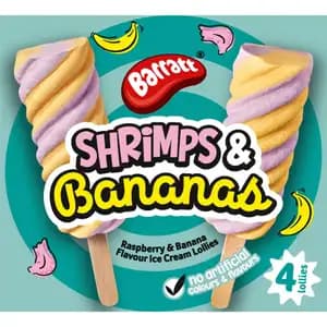Shrimps & Banana Lollies Ice Cream - Barratt