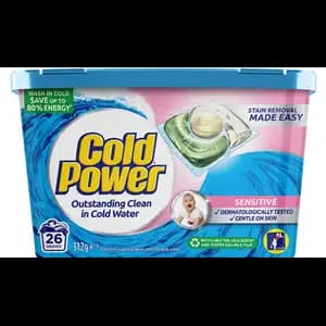 Laundry Detergent Sensitive Dermatologically Capsules - Cold Power
