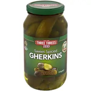 Sweet Spiced Gherkins - Three Threes