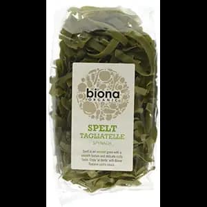 Organic Spelt Tagliatelle Spinach - Biona Organic
