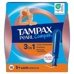 Pearl Compak Regular Tampons Super Plus - Tampax