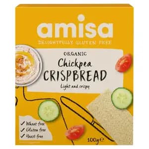 Vegan Gluten Free Organic Chickpea Crispbread - Amisa