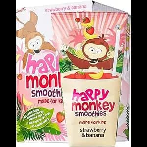 Strawberry & Banana Smoothie - Happy Monkey