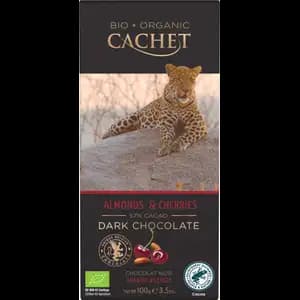 55% Organic Almonds & Cherries Dark Chocolate - Cachet