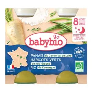 Parsnip, Green Beans and Rice for 8 Months - Babybio