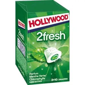 Spearmint & Chlorophyll Chewing Gums Sugar Free - Hollywood 
