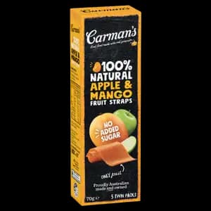 100% Natural Apple & Mango Fruit Straps - Carman's