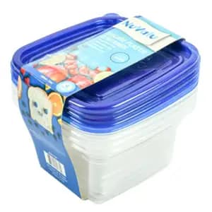 Square Plastic Container BPA Free - NuValu