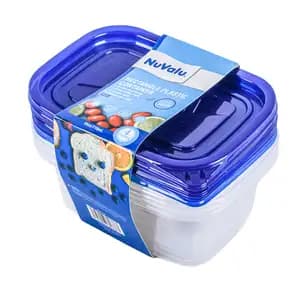 Rectangular Plastic Container BPA Free - NuValu