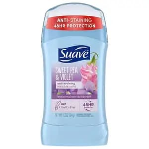 Anti Staining Invisible Solid Deodorant Sweet Pea & Violet  - Suave