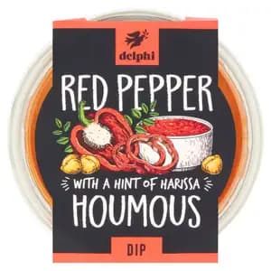 Red Pepper Hummus Dip - Delphi