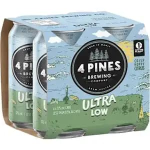 Ultra Low Beer Less Than 0.5%vol - 4 Pines 