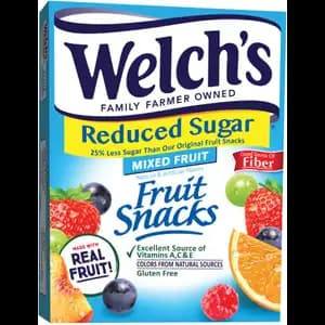 Reduced Sugar Mixed Fruits Snacks Value Packs - Welch's